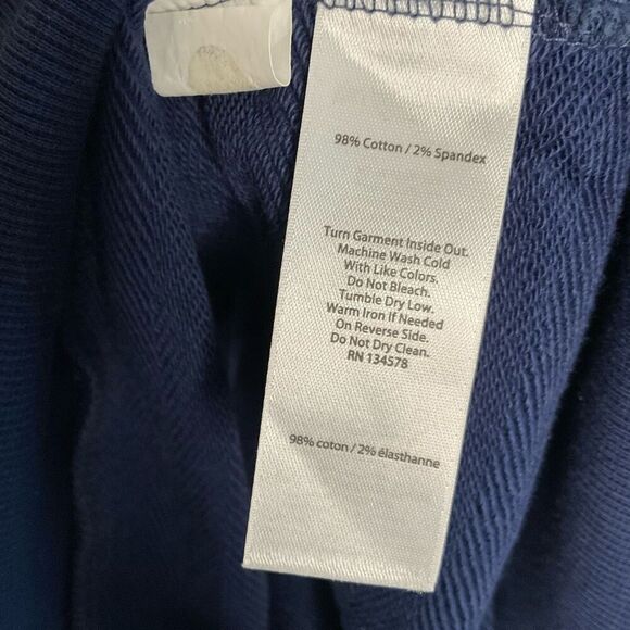 Vineyard Vines Mens Large Pullover Sweater Blue Shawl Collar Elbow Patch Cotton - Picture 5 of 8